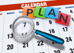 Pianificazione delle attività di consulenza su un calendario condiviso.
